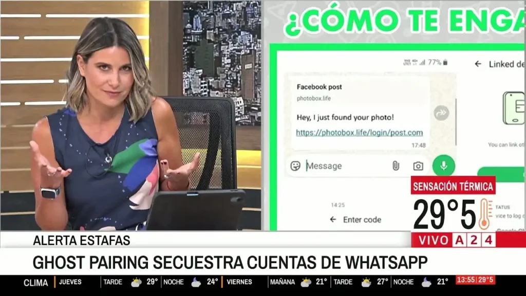 Cuidado con el ‘emparejamiento fantasma’: la nueva estafa en WhatsApp