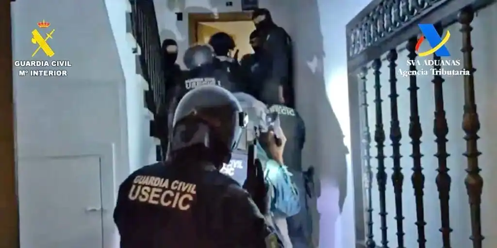 Mayor incautación de cocaína en Huelva: 5.000 kg y 10 detenidos