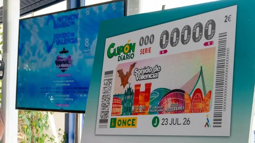 Cupón ONCE 23 de julio 2026: Sonido de Valencia y su impacto cultural y económico